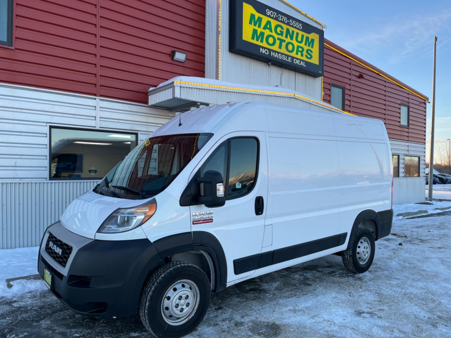 2019 WHITE RAM PROMASTER 2500 136 WB (3C6TRVCG9KE) with an 3.6L engine, Automatic transmission, located at 1960 Industrial Drive, Wasilla, 99654, (907) 274-2277, 61.573475, -149.400146 - Photo#0